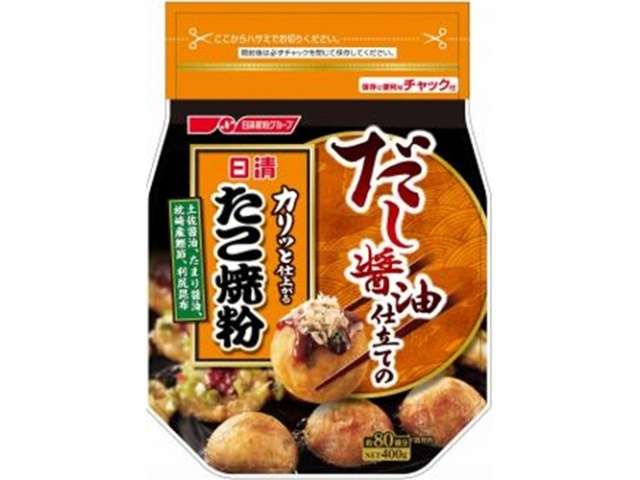 Nisshin Dashi Soy Sauce-Style Takoyaki Mix 400g