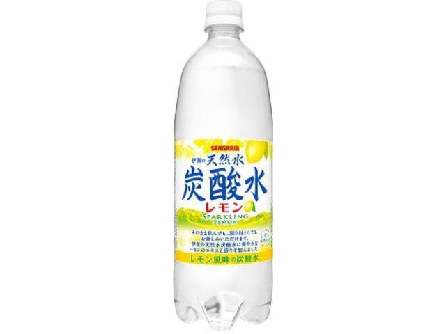 Sangaria Iga Natural Mineral Sparkling Water Lemon 1000ml PET Bottle