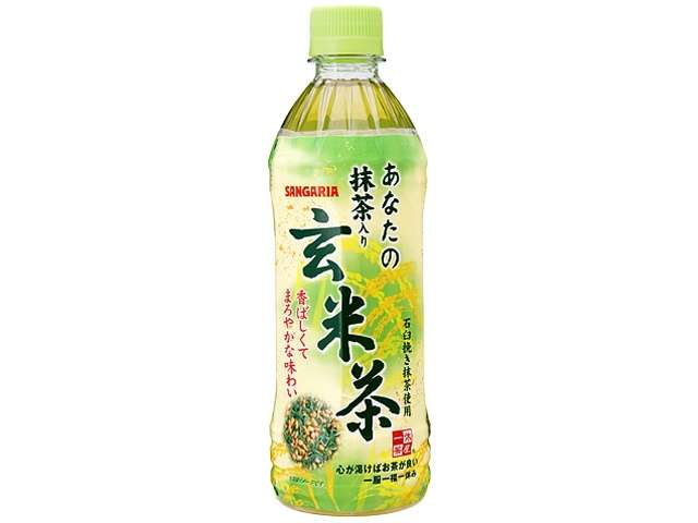 Sangaria Anata no Matcha-iri Genmaicha 500ml PET Bottle