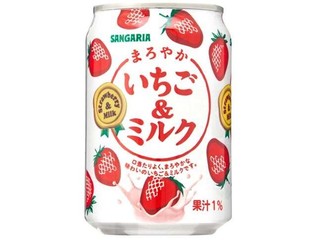 Sangaria Maroyaka Strawberry & Milk 275g Can