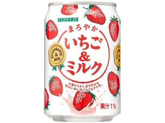 Sangaria Maroyaka Strawberry & Milk 275g Can