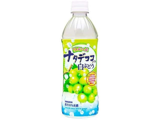 Sangaria Tsubutsubu Nata de Coco White Grape 500ml PET Bottle