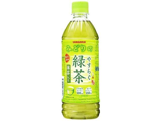 Sangaria Yasuragu Matcha-iri Green Tea 500ml PET Bottle