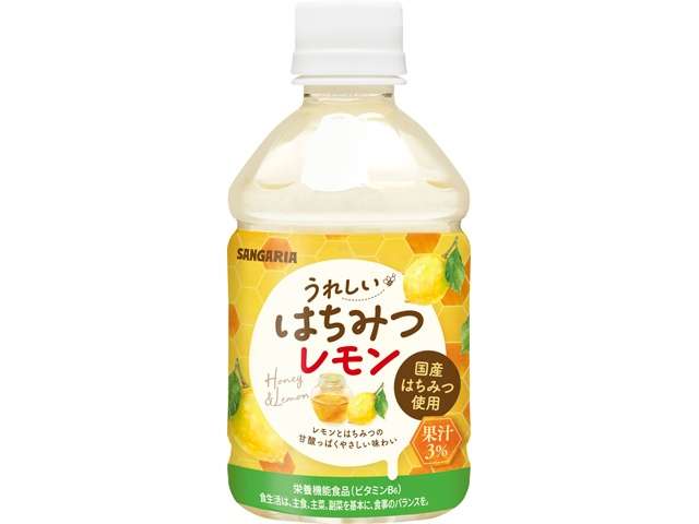 Sangaria Ureshii Honey Lemon 280ml PET Bottle