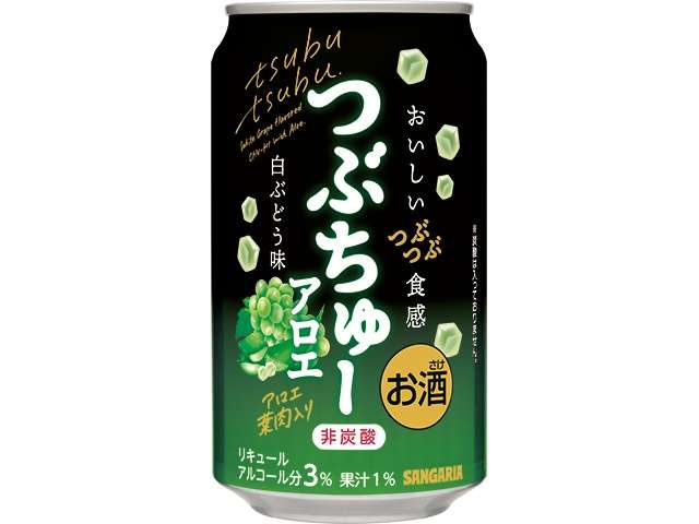 サンガリア つぶちゅアロエ白葡萄