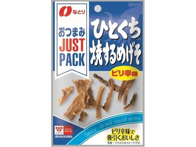 Natori JUST PACK Bite-Size Grilled Squid Tentacles Spicy Flavor 6g