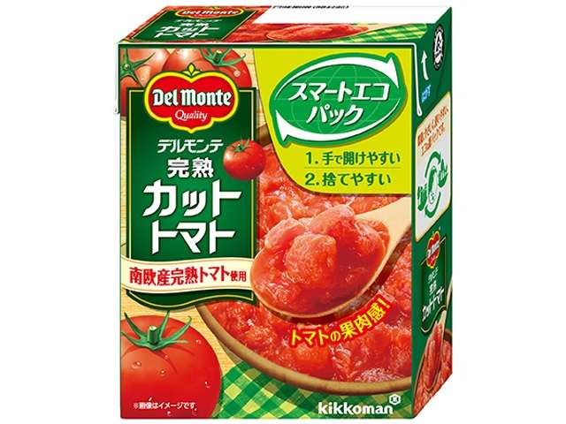 デル 完熟カットトマト紙パック
