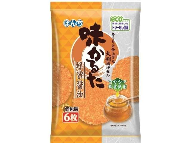 BonChi Aji Karuta Honey Soy Sauce Flavor Fried Rice Crackers 6 Pieces