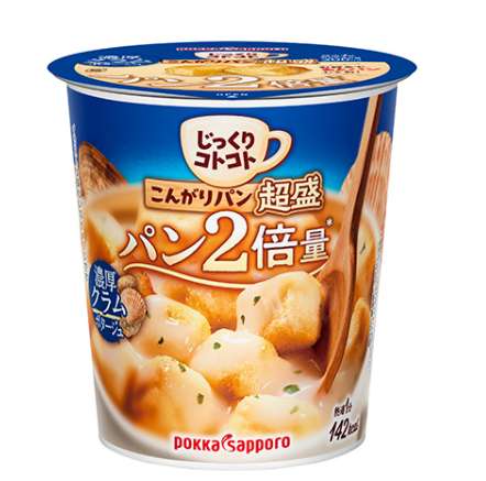 Jikkuri Kotokoto Toasted Bread Extra Rich Clam Potage 33.1g
