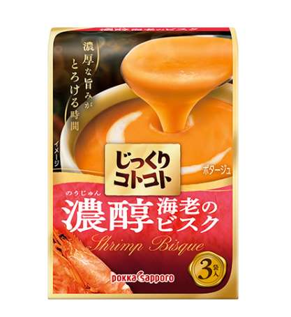 Jikkuri Kotokoto Rich Shrimp Bisque 54.0g (3 Sachets)