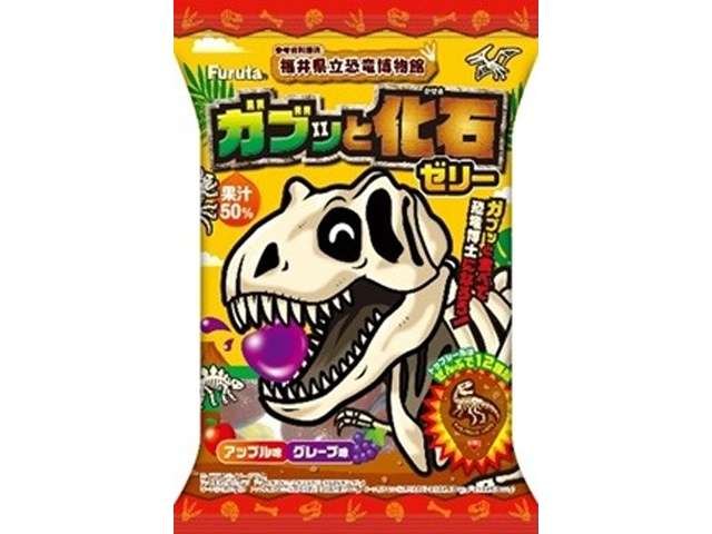 Furuta Gabutto Fossil Jelly Grape & Apple Flavors 210g (15g × 14 Cups)