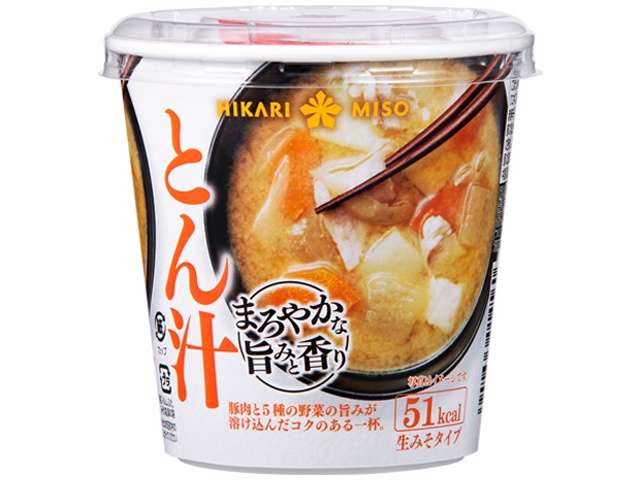 Hikari Miso Mellow Umami & Aroma Cup Miso Soup Pork and Vegetables 52.8g