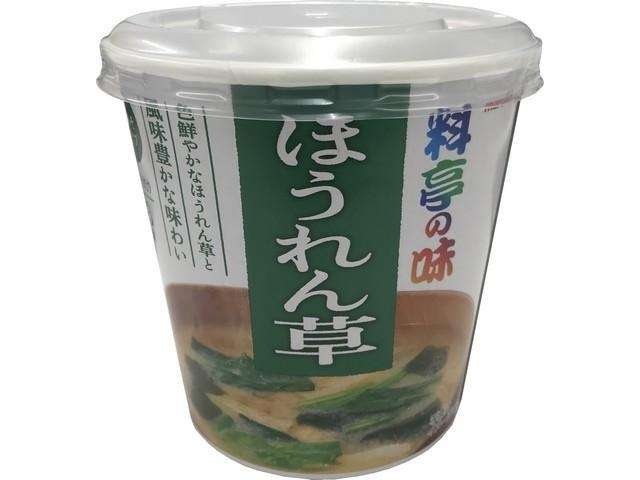 Marukome Cup Ryotei no Aji Spinach Miso Soup 23g