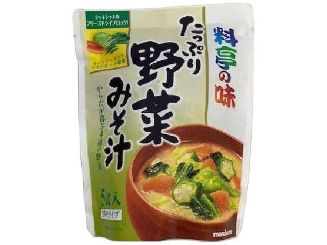 Marukome Value Pack Ryotei no Aji Vegetable Miso Soup, 5 Servings, 90g