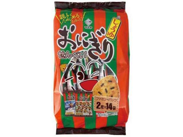 Masuya Onigiri Senbei Family Pack (2 Pieces × 14 Packs)