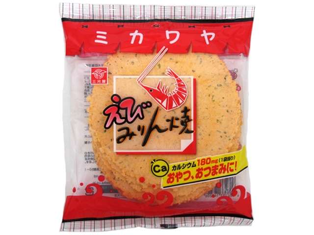 Mikawaya Ebi Mirin-yaki Shrimp Crackers 7 Pieces