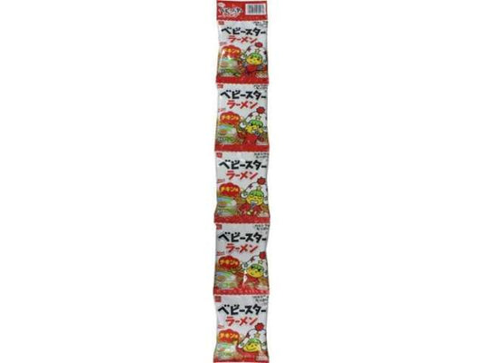 Baby Star Ramen Chicken Flavor 5-Pack 19g × 5 Bags