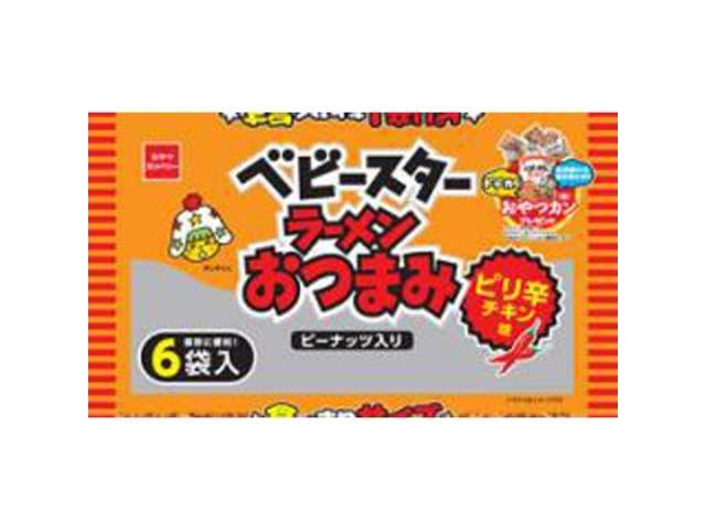 Baby Star Ramen & Peanut Mix Spicy Chicken Flavor 23g × 6 Bags
