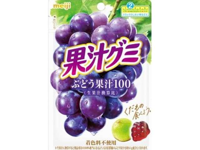 Meiji Fruit Juice Gummy Grape 54g