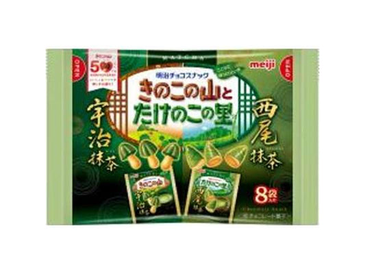 明治 きのこたけのこ抹茶袋