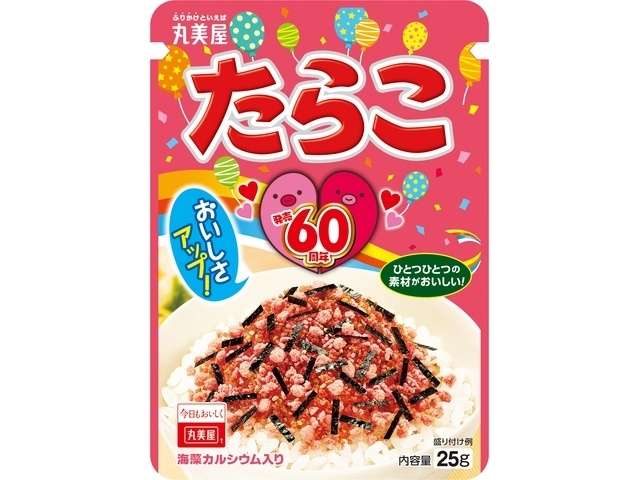 Marumiya Tarako Cod Roe Furikake New Pack, 25g