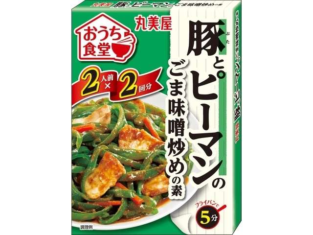 Marumiya Ouchi Shokudo Pork & Green Pepper Sesame Miso Stir-Fry Sauce 140g