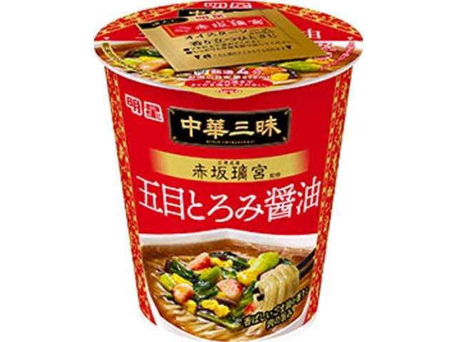 Myojo Chukazanmai Vertical Cup Akasaka Rikyu Five-Ingredient Thickened Shoyu Ramen 63g