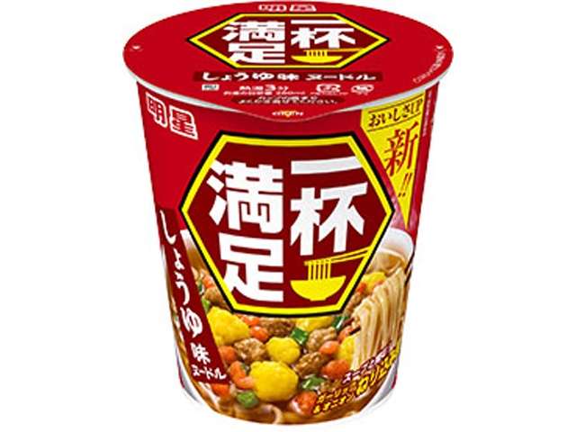 明星　一杯満足しょうゆ味ヌードル