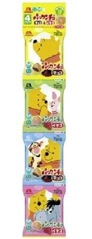 Morinaga Pakkuncho Snack Pack Chocolate & Strawberry, 62g