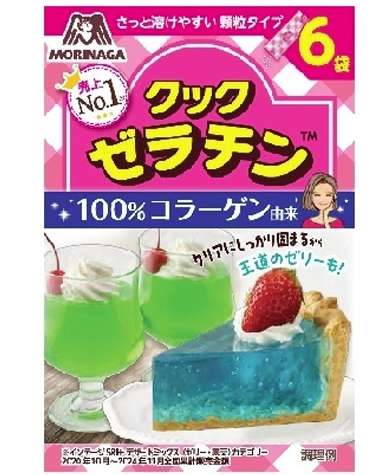 Morinaga Cook Gelatin, 6 Sachets (30g)