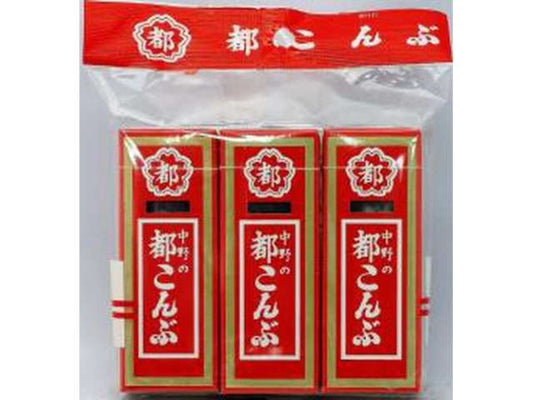 Nakano Miyako Kombu Vinegared Kelp Snack 3-Pack 45g (15g × 3)