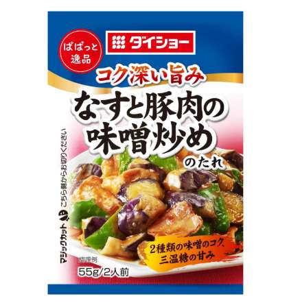 DAISHO Papatto Ippin Eggplant and Pork Miso Stir-Fry Sauce 55g
