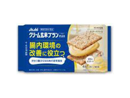 Cream Genmai Bran Plus Soy Milk & Custard Sandwich Biscuits, 72 g (2 Pieces × 2 Packs)