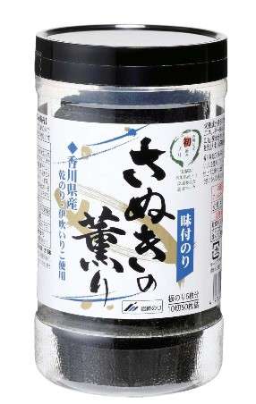 Iwasaki Sanuki no Kaori Tabletop Seasoned Nori, 50 Pieces (1/10-Cut)